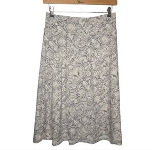 ANVIVO Floral Knee-Length Skort, Modest Long Athletic Casual Skirt, Size Large